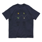 L_arctoaのカマキリの昼と夜の複眼（絵文字、背景透過ver） Organic Cotton T-Shirt