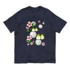 Lily bird（リリーバード）のほわほわメジロ梅 オーガニックコットンTシャツ