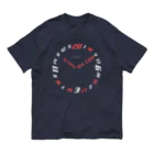 SWEET＆SPICY 【 すいすぱ 】ダーツのNO DARTS NO LIFE ーTIME ー【白×赤】 オーガニックコットンTシャツ