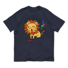 Koukichi_Tのお店の🦁人喰いライオン＠食後 オーガニックコットンTシャツ