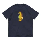 あるルートのタツノオトシゴ オーガニックコットンTシャツ