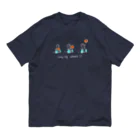 san3_tamtamの車いすバスケ　レイアップ オーガニックコットンTシャツ