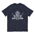 ピカ2工房のチタノタ＆エボリ濃色 オーガニックコットンTシャツ