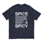 LONESOME TYPE ススのSPICE SPICY（White） オーガニックコットンTシャツ