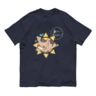 はずれ馬券屋の馬イラスト503  へろへろ 暑さに負けるな 白 オーガニックコットンTシャツ