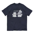 イラスト MONYAAT のシーサーA オーガニックコットンTシャツ