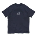 chocochachaのワニ（白） オーガニックコットンTシャツ