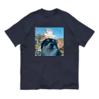 お村ヴィレッジのチワワと城 Organic Cotton T-Shirt