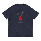 go campingの焚き火（red） オーガニックコットンTシャツ