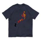 CHOSANAのリボンでト音記号 Organic Cotton T-Shirt