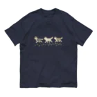  HUS×HUSのお散歩ハスキー・カラー Organic Cotton T-Shirt