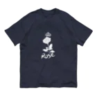 miritakaの時間のローズ（ホワイト） オーガニックコットンTシャツ