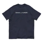 YUMEMIのGROW with YUMEMI（白ロゴ） Organic Cotton T-Shirt