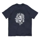 chicodeza by suzuriのホワイトライオンマーク Organic Cotton T-Shirt