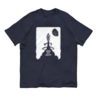 TOPECONHEROESのさよなら地球　カラー2 オーガニックコットンTシャツ