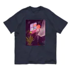 aosansyoの接続するアカクラゲ Just open the window(s) オーガニックコットンTシャツ