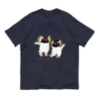 ヤママユ(ヤママユ・ペンギイナ)のふたごのイワトビペンギン(キタ) オーガニックコットンTシャツ