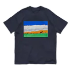 想い出工房　面影屋ーおもかげやーのミア　コハリ　草原 オーガニックコットンTシャツ