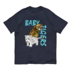 LalaHangeulのBABY TIGERS オーガニックコットンTシャツ