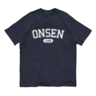 温泉グッズ@ブーさんとキリンの生活のONSEN 1126（ホワイト） Organic Cotton T-Shirt