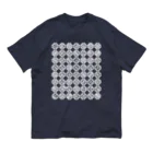 くいなの母のくにがまえ格子(White) オーガニックコットンTシャツ