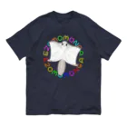 LalaHangeulのEZOMOMONGA(エゾモモンガさん) オーガニックコットンTシャツ