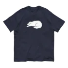 かぬぬの寝る大型犬 オーガニックコットンTシャツ