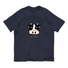 MrKShirtsのUshi (牛) 色デザイン オーガニックコットンTシャツ