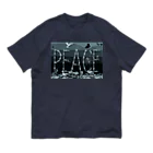 MAD AMANO PARODY SHOPのPEACE有刺鉄線-MAD AMANO オーガニックコットンTシャツ