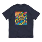 マツキー画ショツプ  good dayのマッキーアート（招き猫）日本一 オーガニックコットンTシャツ