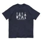 Andiamoの日本人ストーリー近代編（白） オーガニックコットンTシャツ