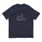 どうぶつYAのねこのいるくらし（白猫） オーガニックコットンTシャツ