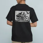 Skull sectionのバイクとドクロ（黒メイン） Organic Cotton T-Shirt