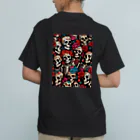 Skull sectionのドクロとばら オーガニックコットンTシャツ