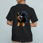 エレファント先生と虹色こどもたちのミックス犬 くーちゃん Organic Cotton T-Shirt