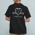 boЯne shop+warunori addiction のSNAKE HEART オーガニックコットンTシャツ