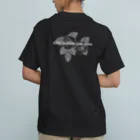 CARPE DIEMのドクロエンジン黒 オーガニックコットンTシャツ