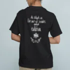 TICK_Deのspade and black オーガニックコットンTシャツ