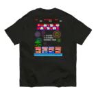 Siderunの館 B2の【バックプリント】レトロゲーム風な夏祭り オーガニックコットンTシャツ