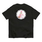 idumi-artの白うさぎ　matrixバージョン オーガニックコットンTシャツ