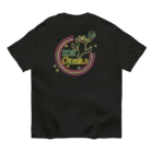 ari designのバックプリント／夜でも開店中！オオカミアイスクリーム店 Organic Cotton T-Shirt