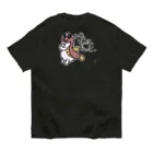 草原で走りたいのチラッとカレイ子さん オーガニックコットンTシャツ