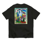 アニマル四字熟語のフランンツマルクの青い馬　 Organic Cotton T-Shirt