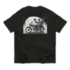 Skull sectionのバイクとガイコツ（黒メイン） Organic Cotton T-Shirt