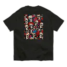 Skull sectionのドクロとばら オーガニックコットンTシャツ