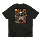 Skull sectionの月とドクロ オーガニックコットンTシャツ