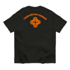 『NG （Niche・Gate）』ニッチゲート-- IN SUZURIの吾唯足知（われただたりるをしる。ショルダーアーチ橙/橙・英語 Organic Cotton T-Shirt