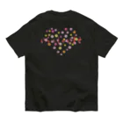 ainarukokoroのいらしゃいませ　花 オーガニックコットンTシャツ