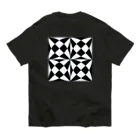 綺麗何学模様のブラック×ホワイト Organic Cotton T-Shirt