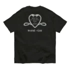 boЯne shop+warunori addiction のSNAKE HEART オーガニックコットンTシャツ